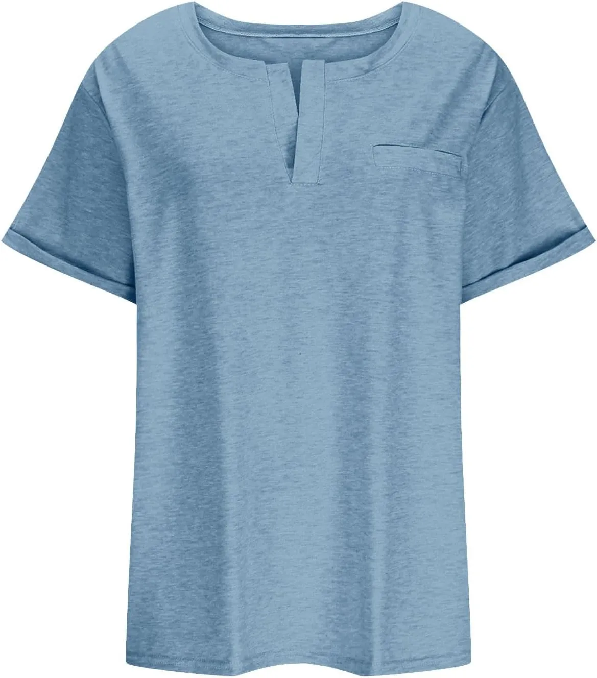 2023 Summer Cotton Plus Size Tops for Women Trendy Short Sleeve V Neck Loose Blouse Workout Basic Comfy T Shirts Tees
