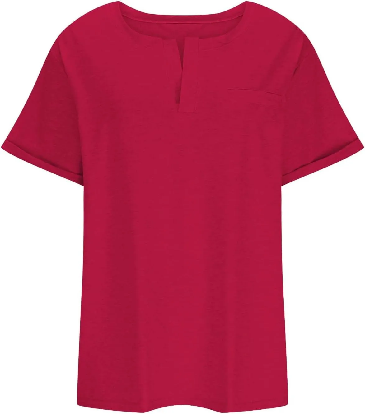 2023 Summer Cotton Plus Size Tops for Women Trendy Short Sleeve V Neck Loose Blouse Workout Basic Comfy T Shirts Tees