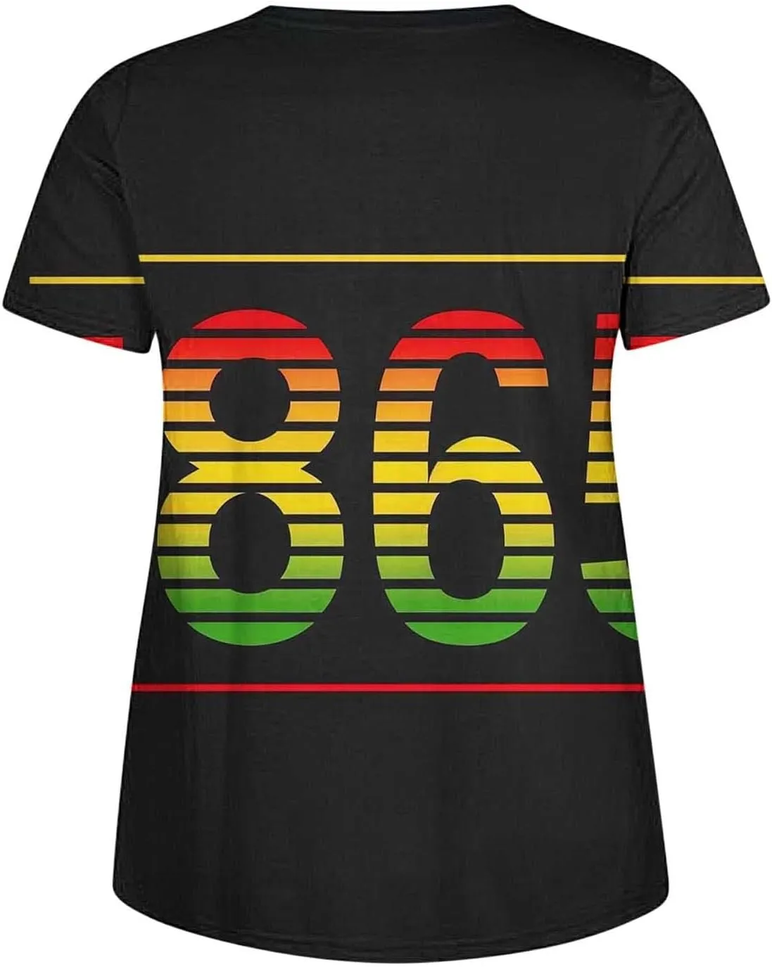 African American Graphic T Shirt for Women Afro Girl Print Short Sleeve Tunic Blouse Casual Summer Plus Size Top
