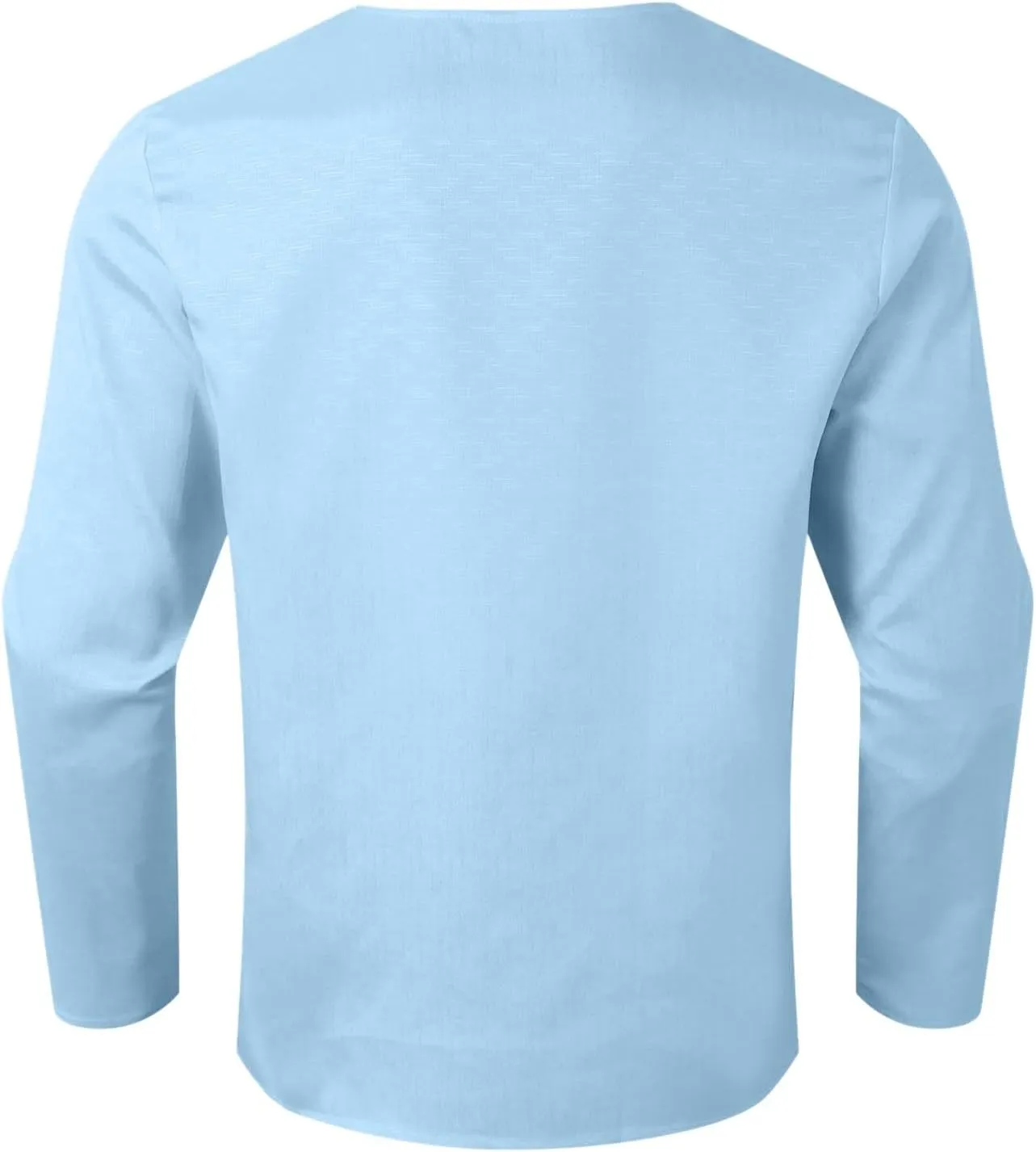 Aniywn Mens Cotton Linen Henley Shirts Boho Beach Summer Solid T Shirt Work Yoga Tops Men Summer Vintage Renaissance Costume
