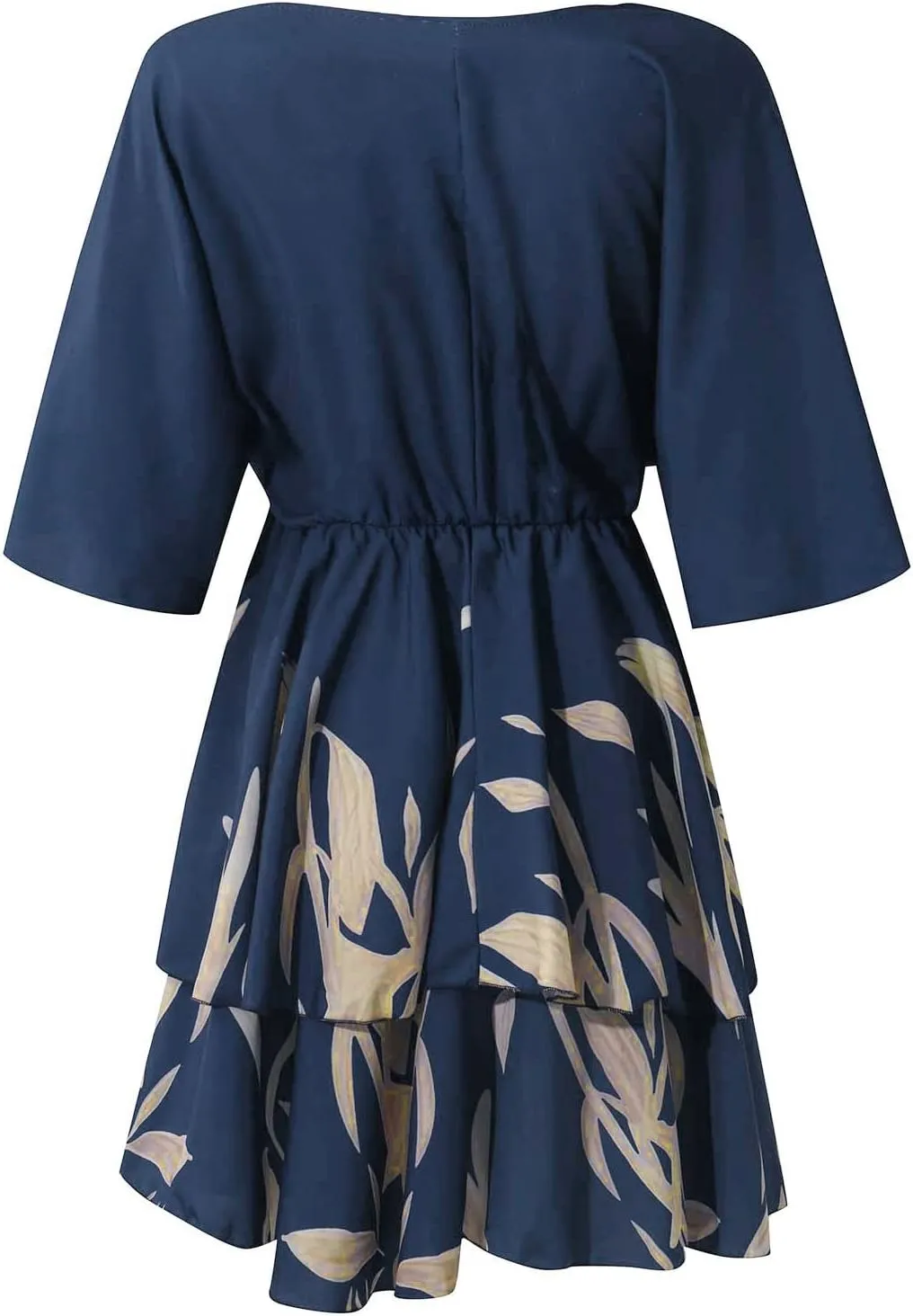Beach Dresses for Women,2023 Summer Casual Trendy Loose Batwing Sleeve Mini Dress,Floral Flowy Hem Boho Dress