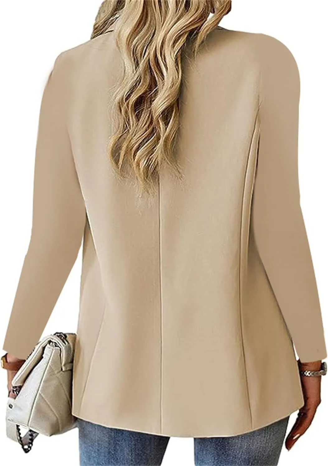 Blazers for Women Long Sleeve Open Front Cardigan Casual One Button Blazers Work Office Jackets 2025 Trendy Outfits