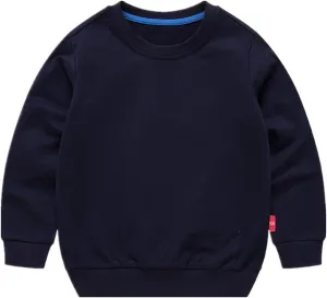 Boys' Crewneck Sweatshirt Girls Sport Long Sleeve Cotton Kids Toddler Casual Solid T-Shirt Pullover Tops