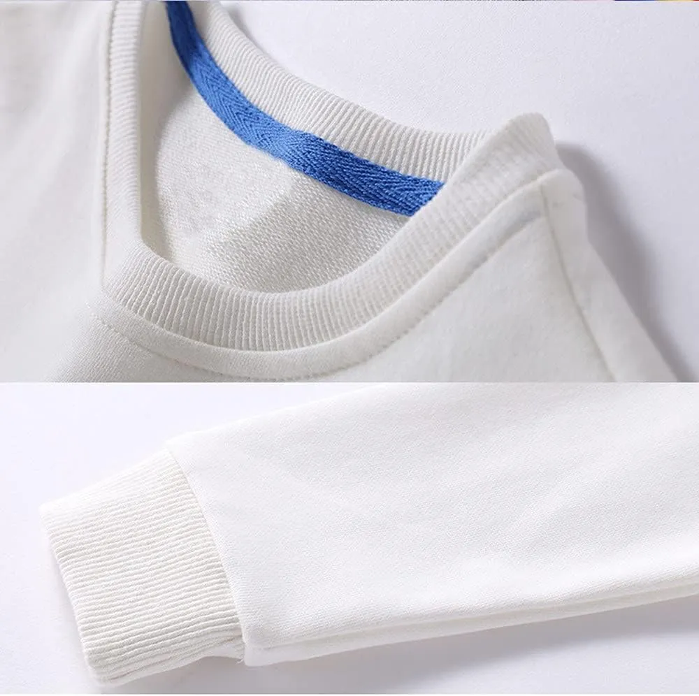 Boys' Crewneck Sweatshirt Girls Sport Long Sleeve Cotton Kids Toddler Casual Solid T-Shirt Pullover Tops