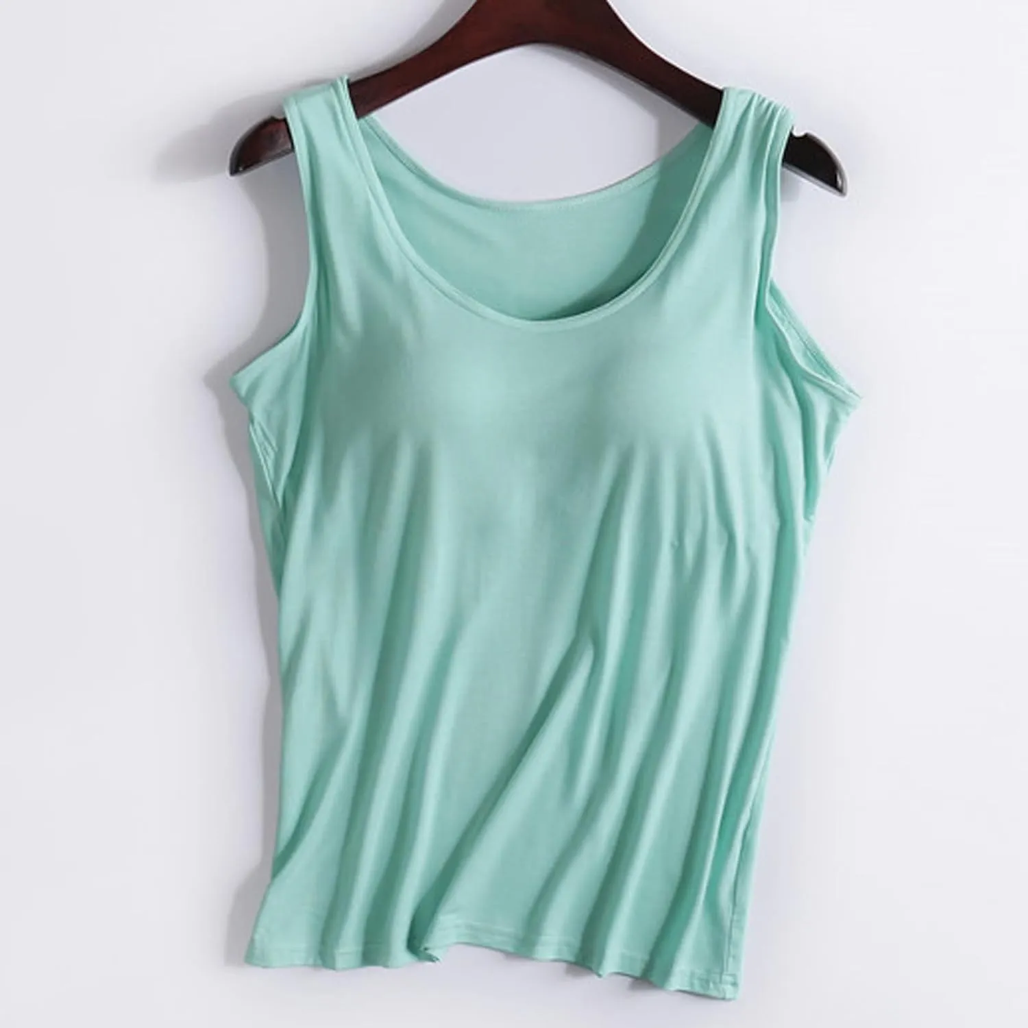 Built in Bra Tank Tops for Women Summer Tank Top Shelf Bra Padded Athletic Tank Tops Workout Sports Bra Top for 2024