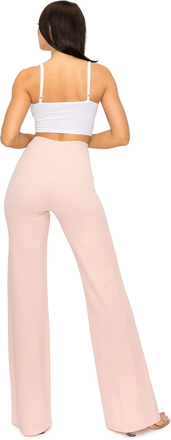 Cemi Ceri Women's High Waist Dress Pants w/Button Decorate