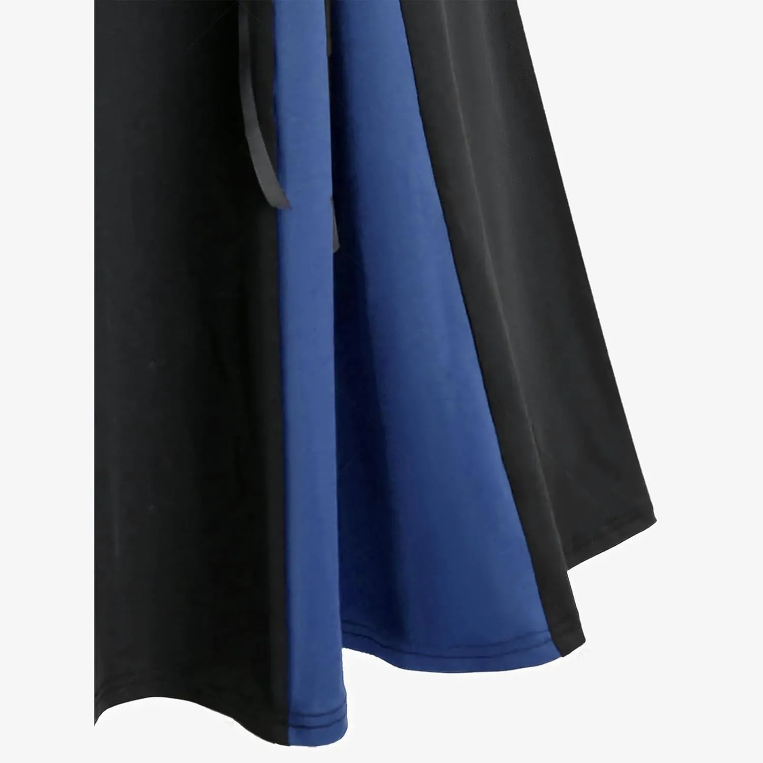 Firzero Gothic Skirt for Women Steampunk Gothic Skirt High Slit Pleated Long Maxi Skirts High Waist Punk Goth Skirts