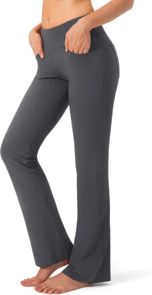 G Gradual Women's Yoga Pants 4 Pockets High Waist Dress Pants Tall Bootcut Work Pants