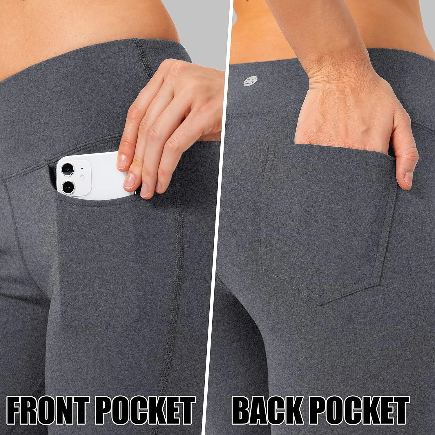 G Gradual Women's Yoga Pants 4 Pockets High Waist Dress Pants Tall Bootcut Work Pants