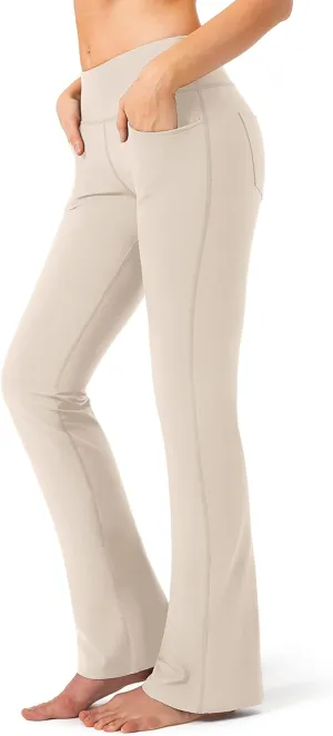 G Gradual Women's Yoga Pants 4 Pockets High Waist Dress Pants Tall Bootcut Work Pants