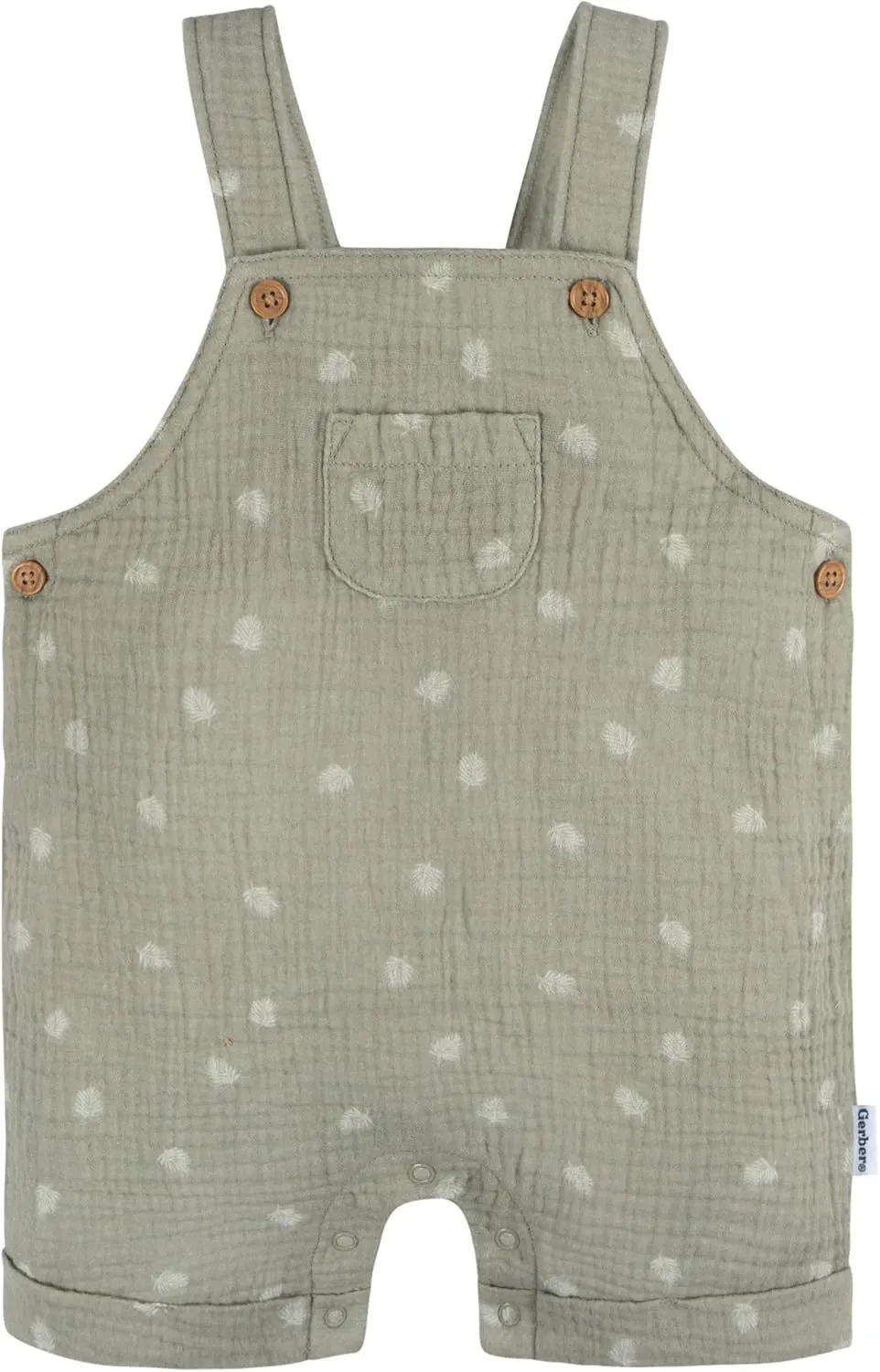 Gerber Baby Gauze Overall Romper and T-Shirt Set