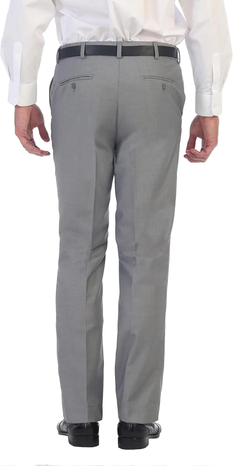 Gioberti Men's Hidden Expandable Waist Dress Pants