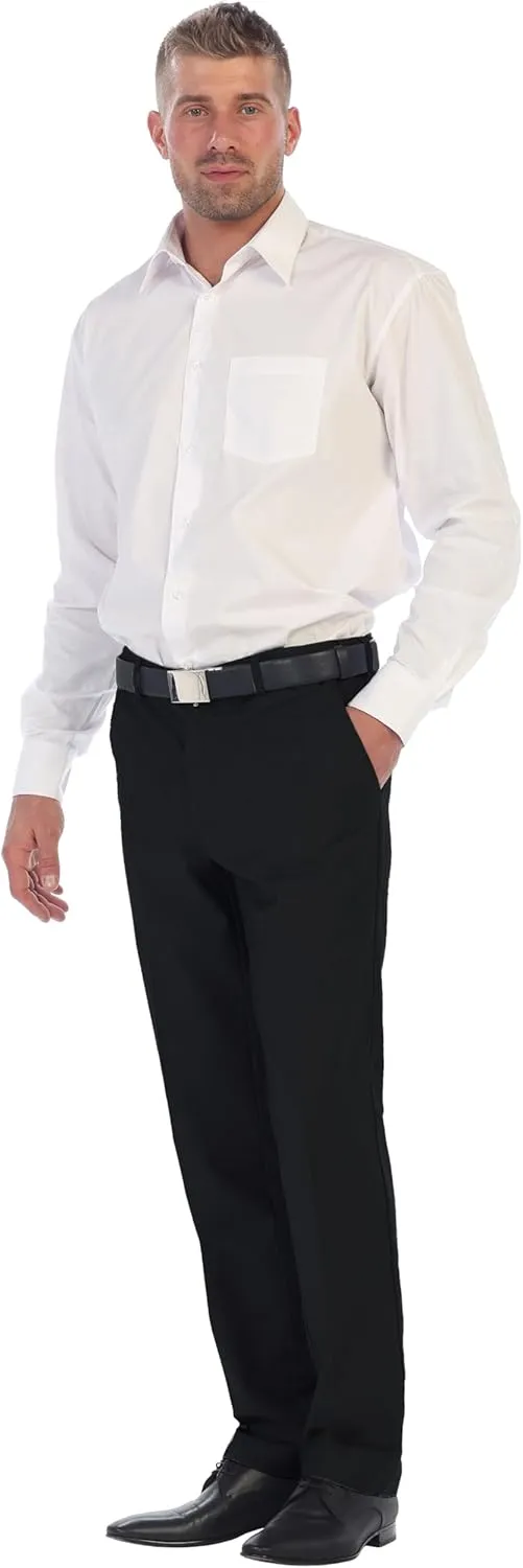 Gioberti Men's Hidden Expandable Waist Dress Pants