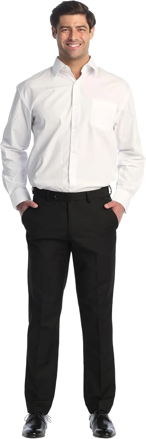 Gioberti Men's Hidden Expandable Waist Dress Pants