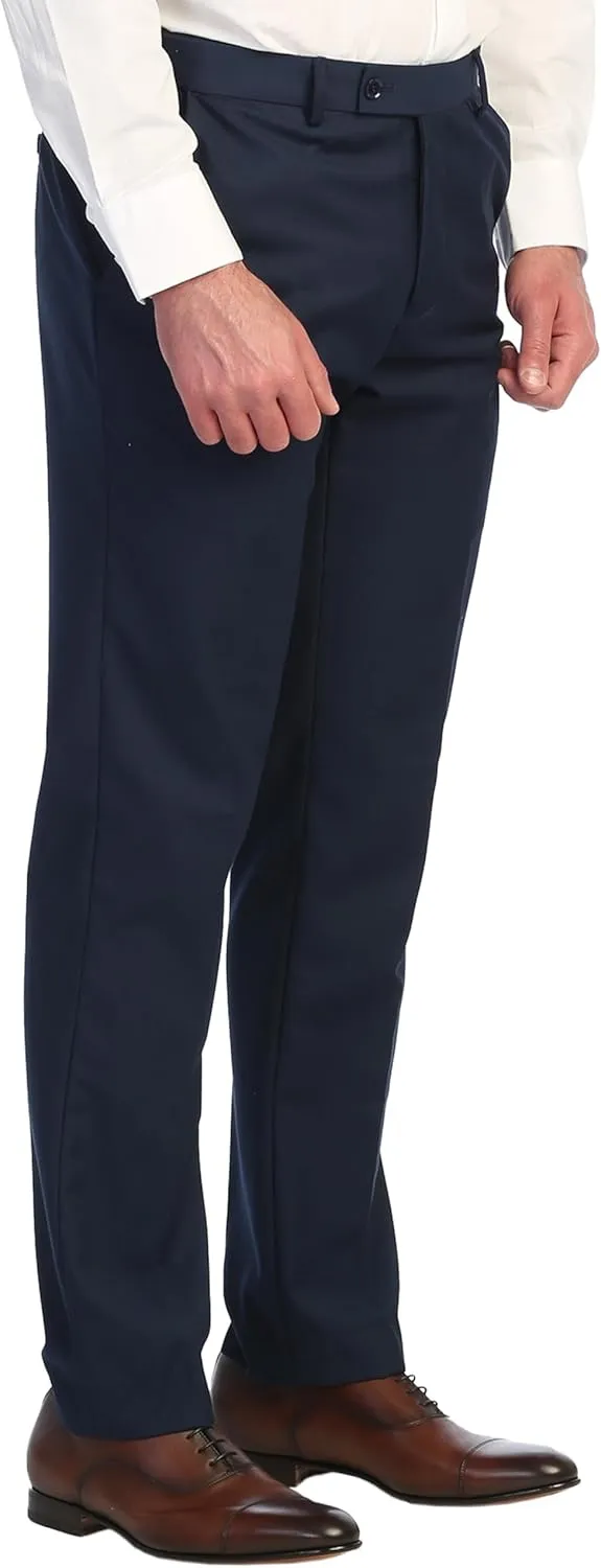 Gioberti Men's Hidden Expandable Waist Dress Pants