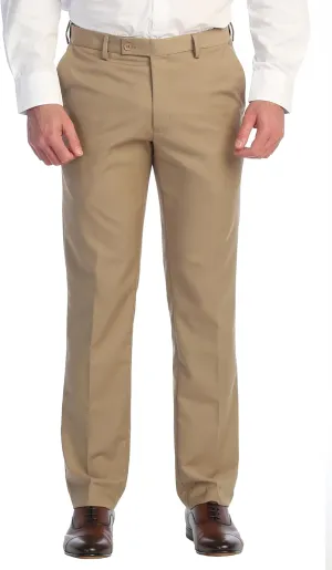 Gioberti Men's Hidden Expandable Waist Dress Pants
