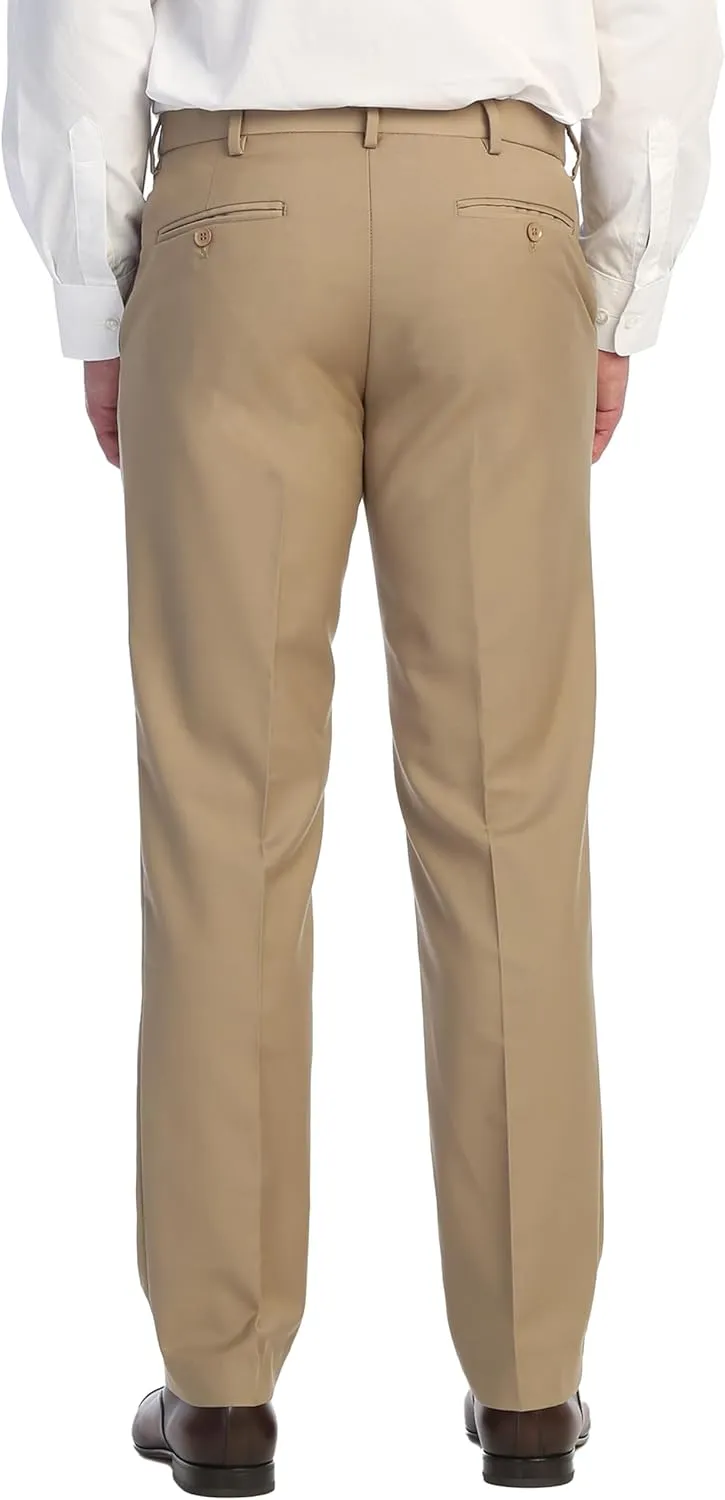 Gioberti Men's Hidden Expandable Waist Dress Pants