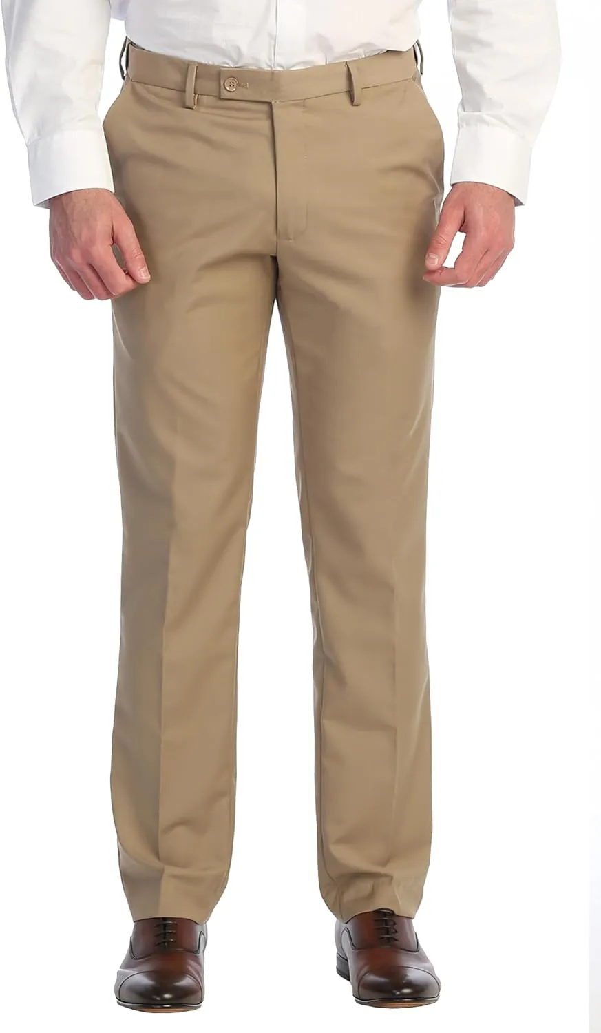 Gioberti Men's Hidden Expandable Waist Dress Pants