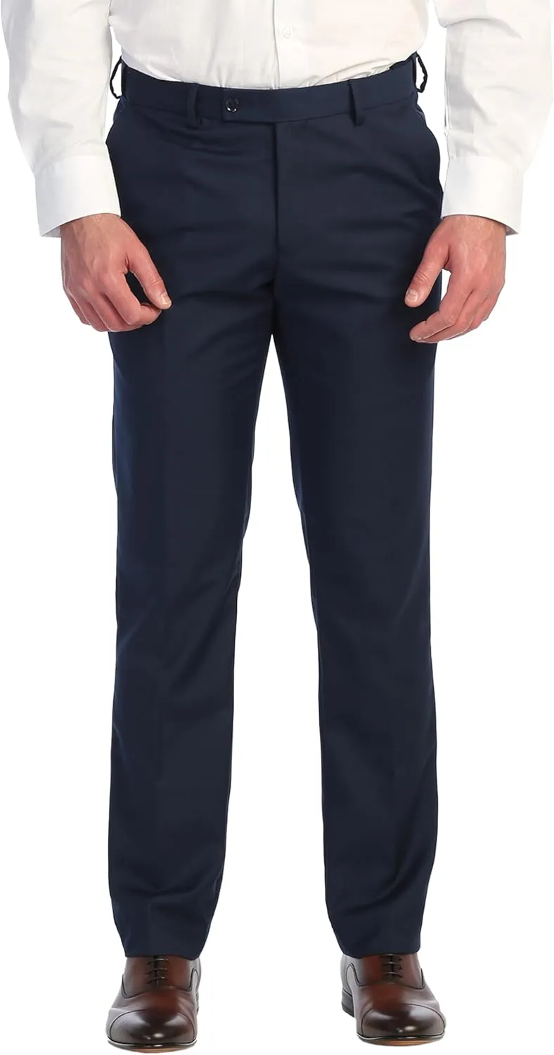 Gioberti Men's Hidden Expandable Waist Dress Pants