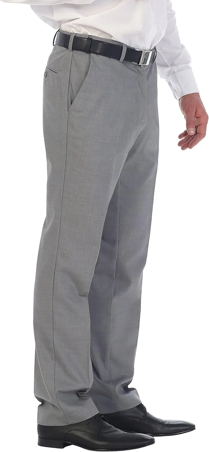 Gioberti Men's Hidden Expandable Waist Dress Pants