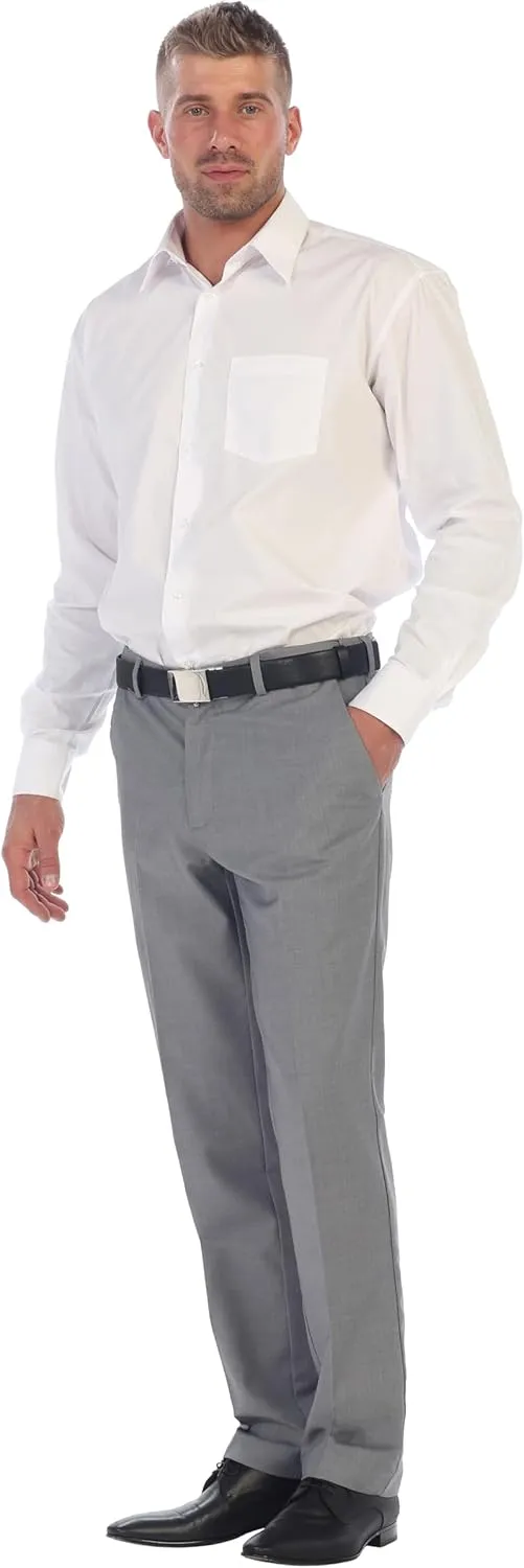 Gioberti Men's Hidden Expandable Waist Dress Pants