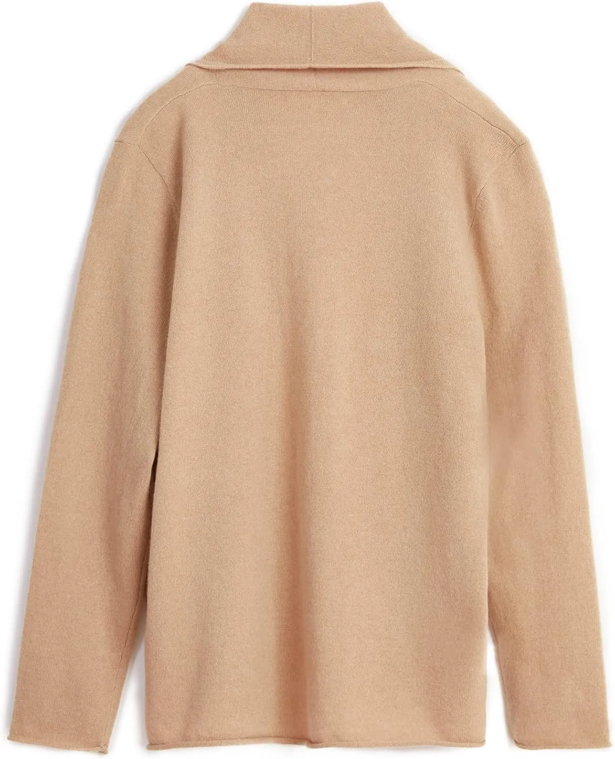 GreenMount Women's Cashmere Short Cardigan Long Sleeve Lightweight Recycled Cashmere Sweater for Women with Belt