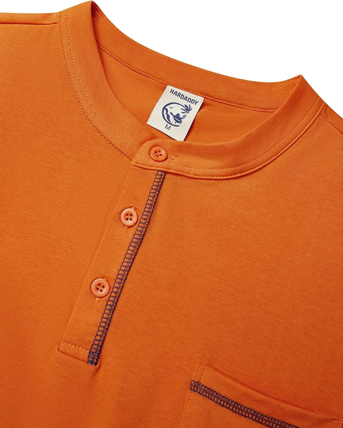 Hardaddy Men's Short Sleeve Henley Shirts Casual Summer Lightweight Button Henley Solid T-Shirt Tops