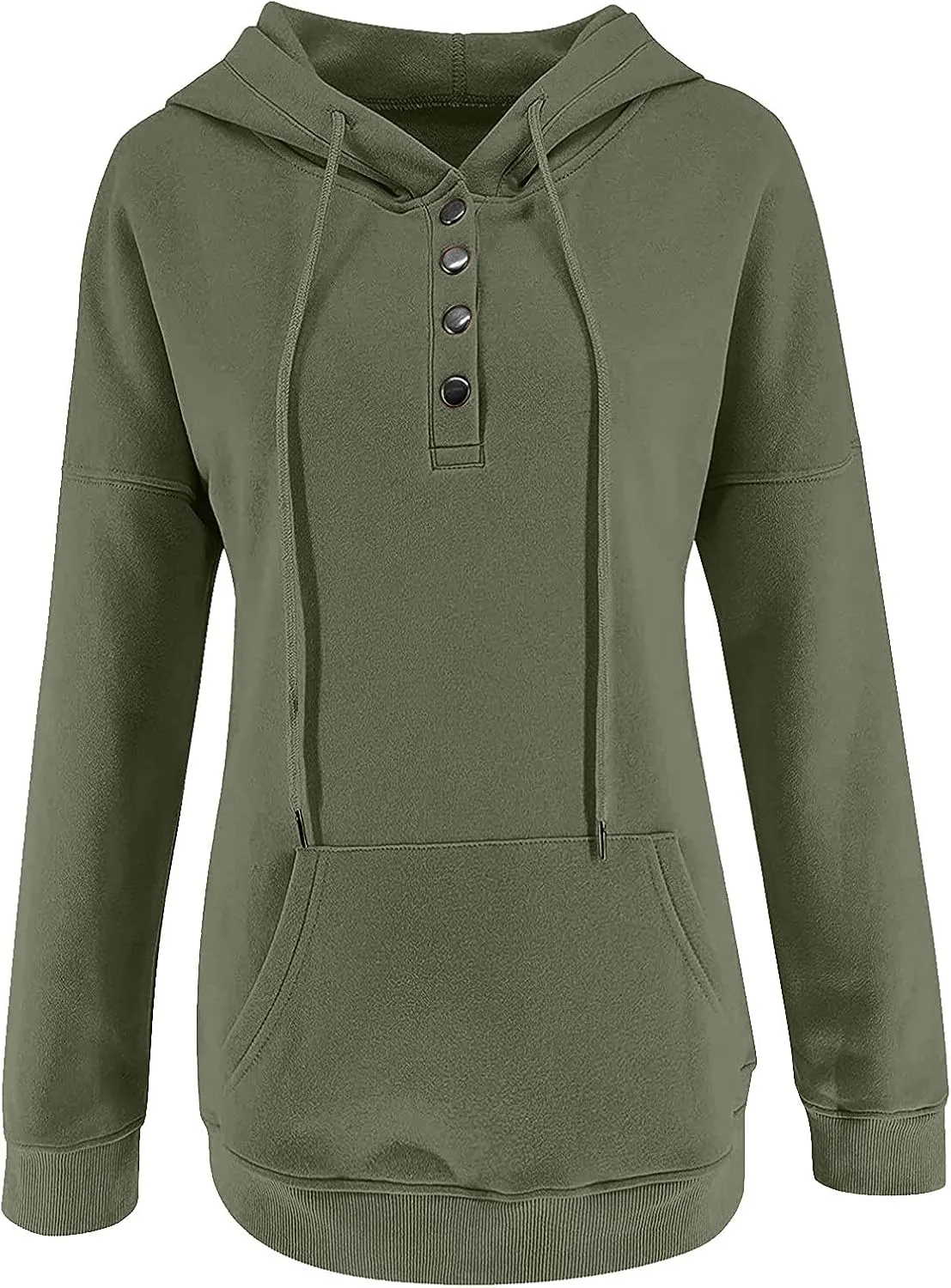 Hoodies For Women 2023 Drawstring Long Sleeve Hoodies Tops Casual Pullover Sweatshirt Fall Loose Fit Clothes With Pocket
