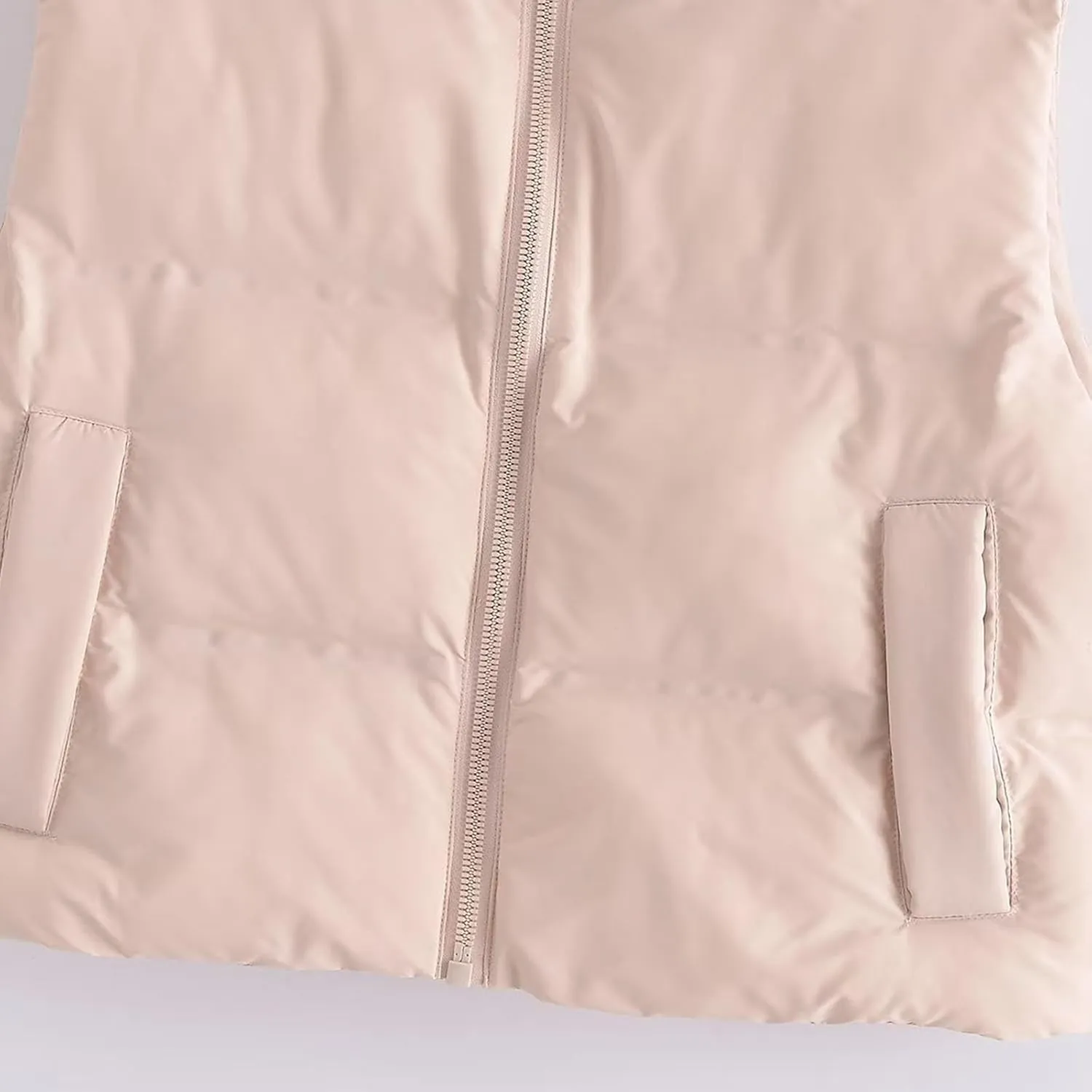 iQKA Women Men Camo Down Jacket Unisex Long Sleeve Glossy Camouflage Zipper Coat with Pockets Oversized Puffer Jackets S-5XL