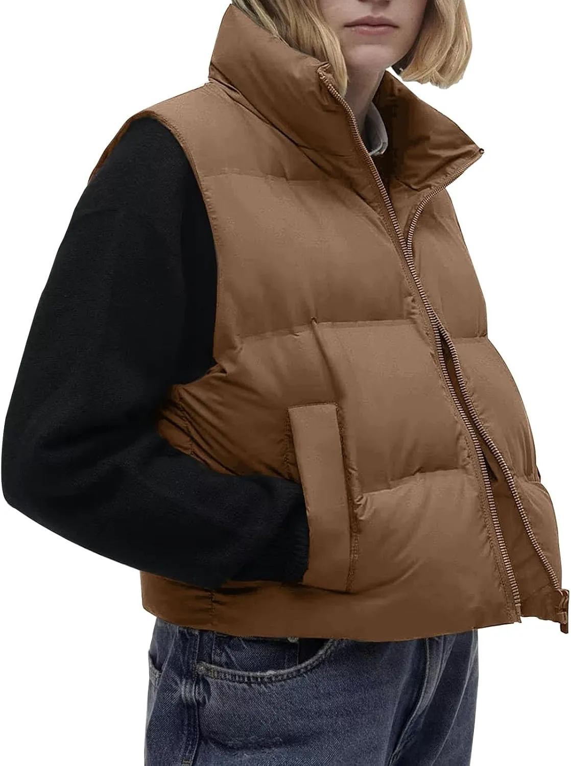 iQKA Women Men Camo Down Jacket Unisex Long Sleeve Glossy Camouflage Zipper Coat with Pockets Oversized Puffer Jackets S-5XL