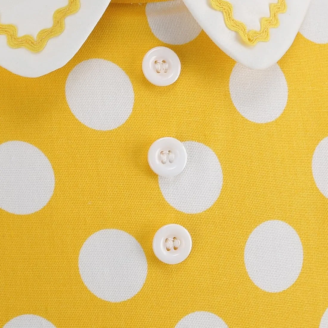 Kids Notch Lapel 50s Dress for Girls Vintage Retro 1950s Polka Dot Dress for Girls 50's Audrey Hepburn Rockabilly Swing Dress