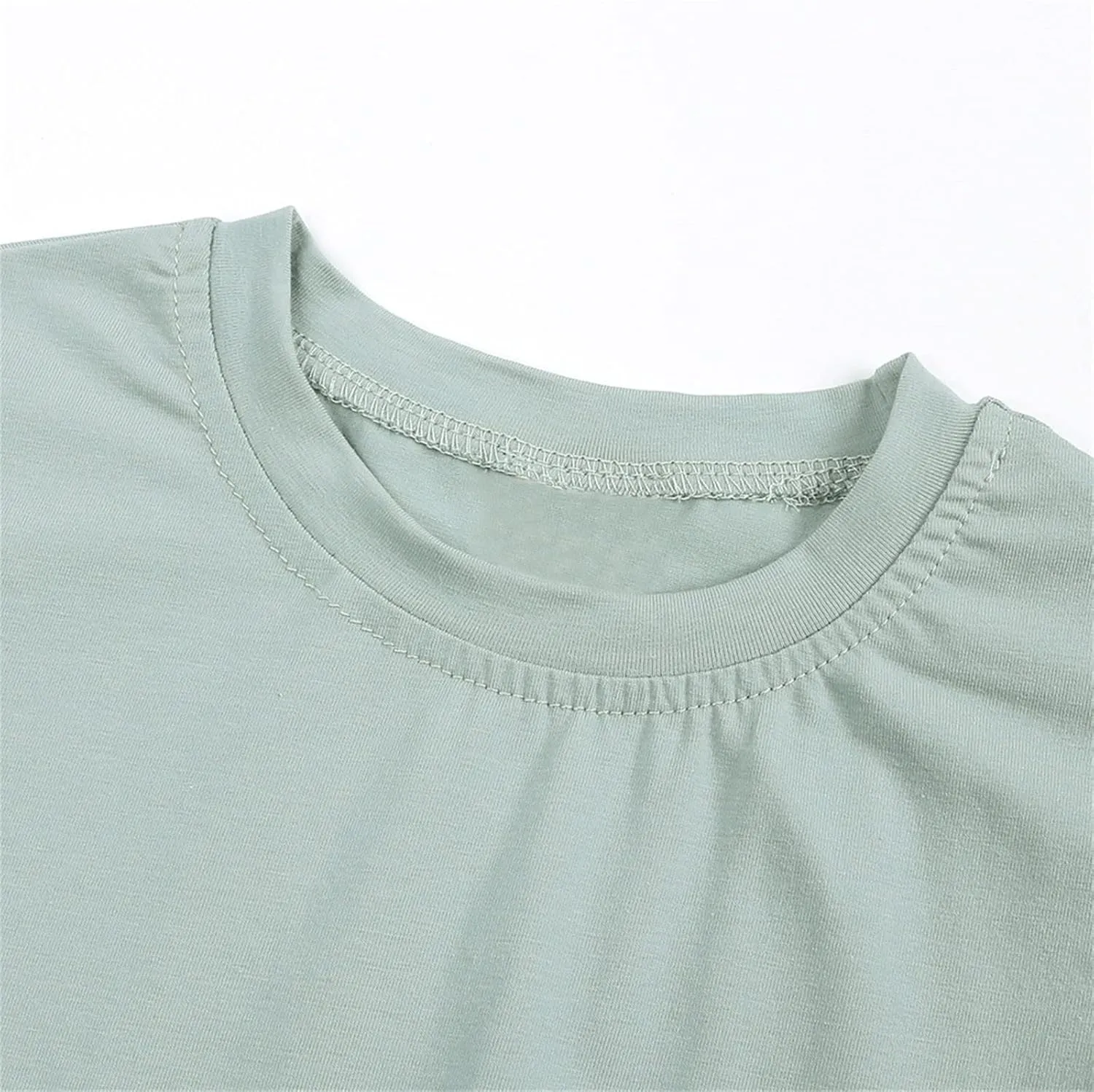 Kids Solid T Shirt Baby Boys Girls Toddler Short Sleeve Cotton Soft Tees Tops Summer Basic Classic Clothes Lightweight