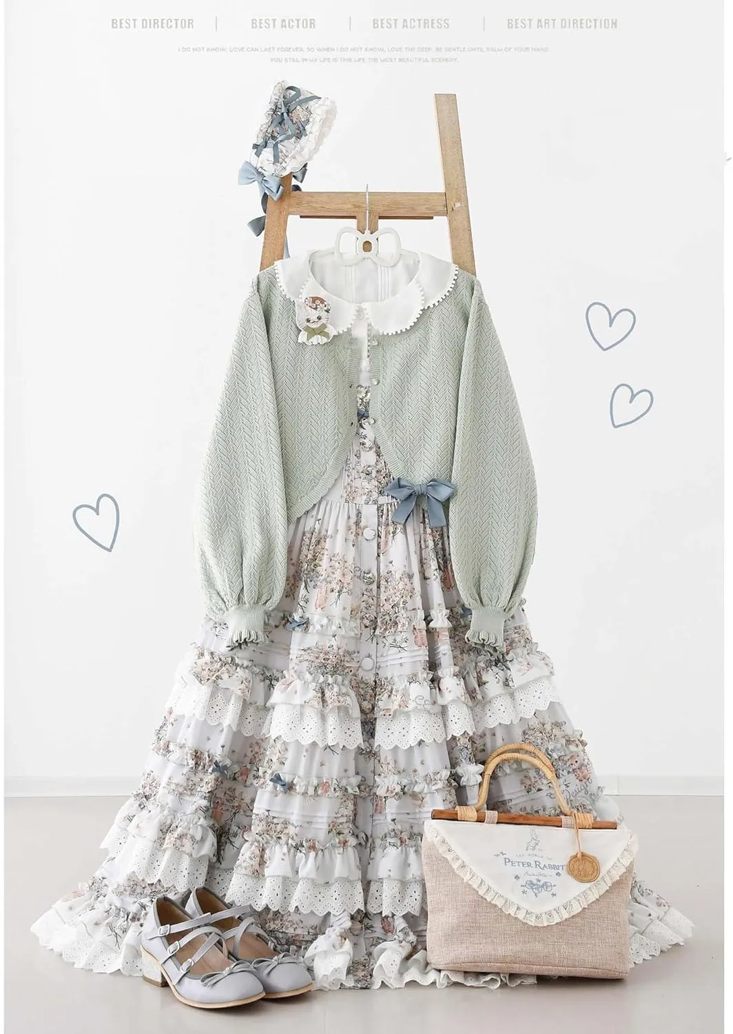 Lolita Short Cardigan Cute Loose Cable Knit Button Up Sweaters Women Teen Vintage Kawaii Open Front Crochet Shrug