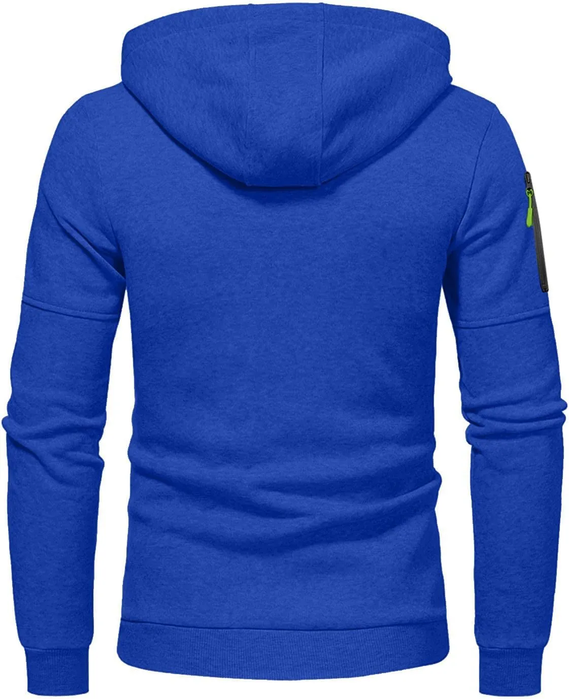 Men Hoodies Casual Hoodies for Men Full Zip Long Sleeve Sweatshirt Sports Hooded Work Jacket Tops with Zip Pockets