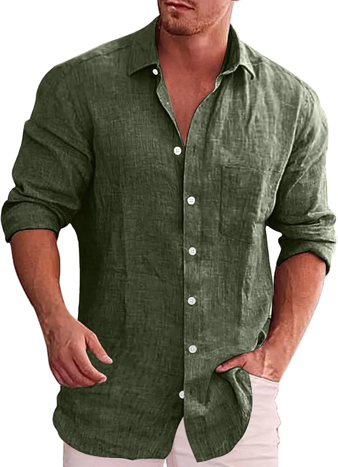 Mens Cotton Linen Beach Shirts Mens Cotton Linen Henley Shirts Beach Yoga Summer Solid T Shirt Lightweight Breathable Tops