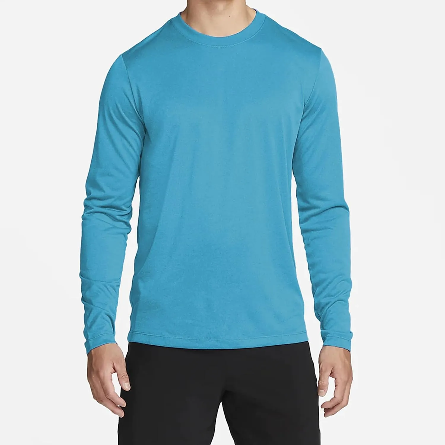 Mens Light Weight Sun Shirts UV Protection Long Sleeve Breathable Tshirts SPF Rash Guard for Fishing Hiking Running