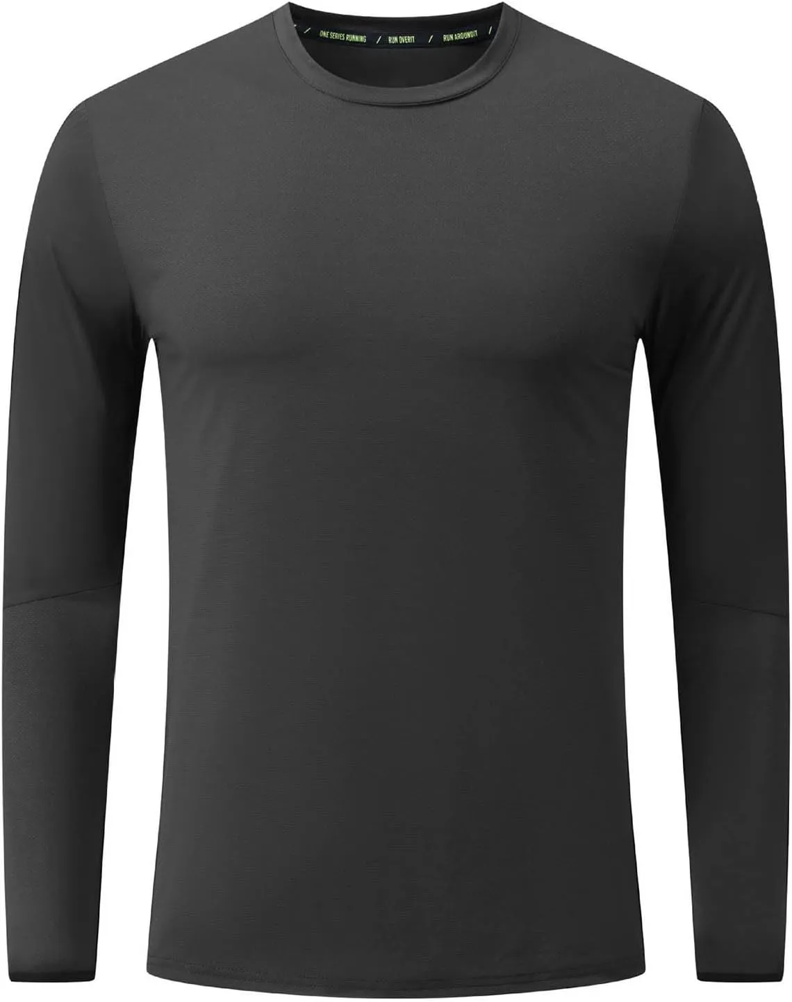 Mens Long Sleeve Shirts UPF 50  UV Sun Protection Athletic Shirt for Hiking Running Workout Rash Guard with Thumb Hole