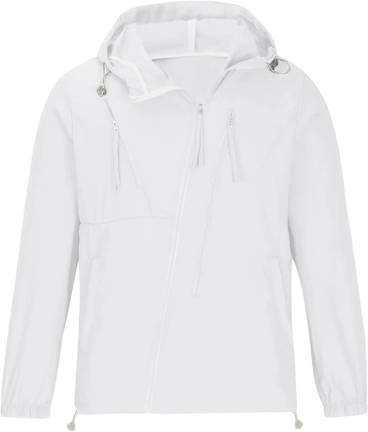 Mens Womens UPF 50  Sun Shirt Lightweight Full Zip Fishing Hoodie Hiking Jacket With Pockets 2025 UV Summer Raincoat