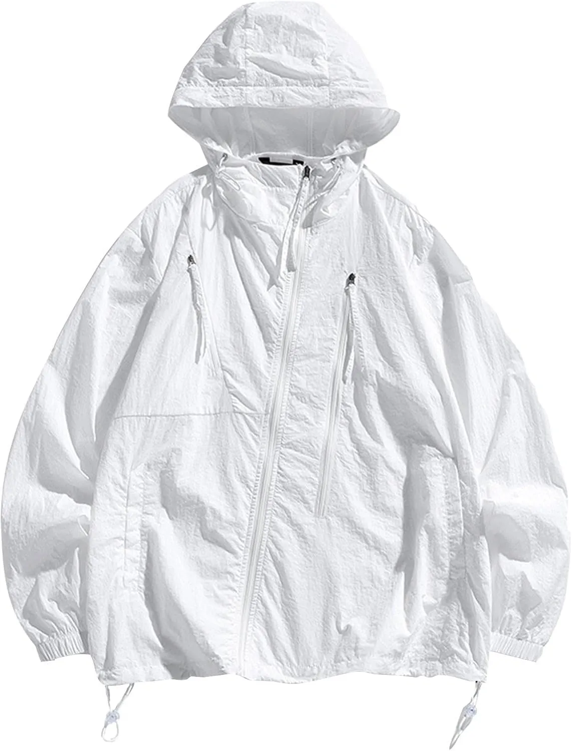 Mens Womens UPF 50  Sun Shirt Lightweight Full Zip Fishing Hoodie Hiking Jacket With Pockets 2025 UV Summer Raincoat