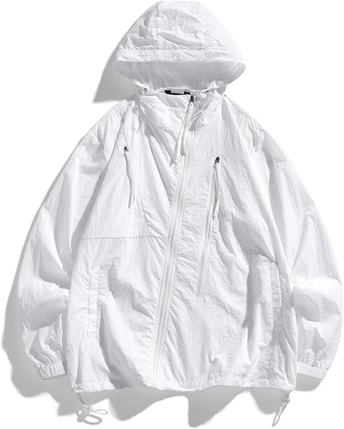 Mens Womens UPF 50  Sun Shirt Lightweight Full Zip Fishing Hoodie Hiking Jacket With Pockets 2025 UV Summer Raincoat