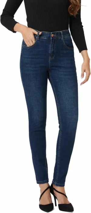 MetHera Women's Mia High Rise Stretch Skinny Shaping Jeans (10S, Quartz Wash)