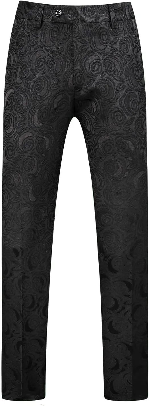 MOGU Floral Dress Pants for Men