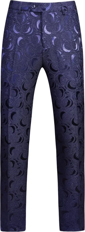 MOGU Floral Dress Pants for Men