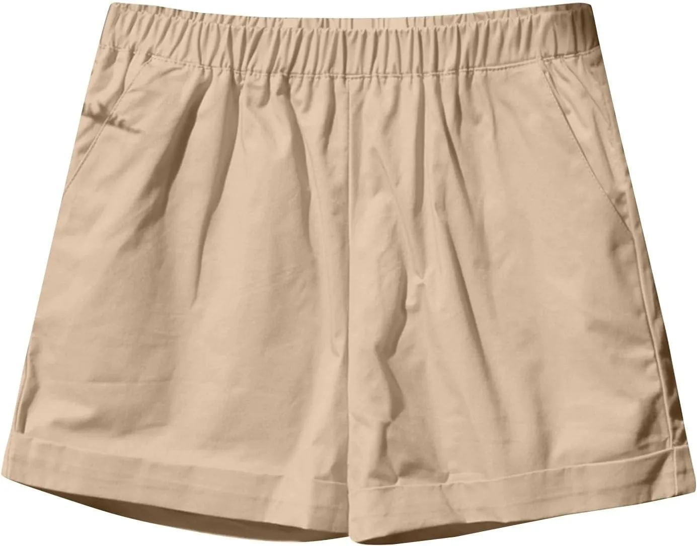 NBXNZWF Linen Shorts for Women 2025 Summer Loose Casual Comfy Elastic Waist Pants Beach Vacation Gym Shorts with Pockets