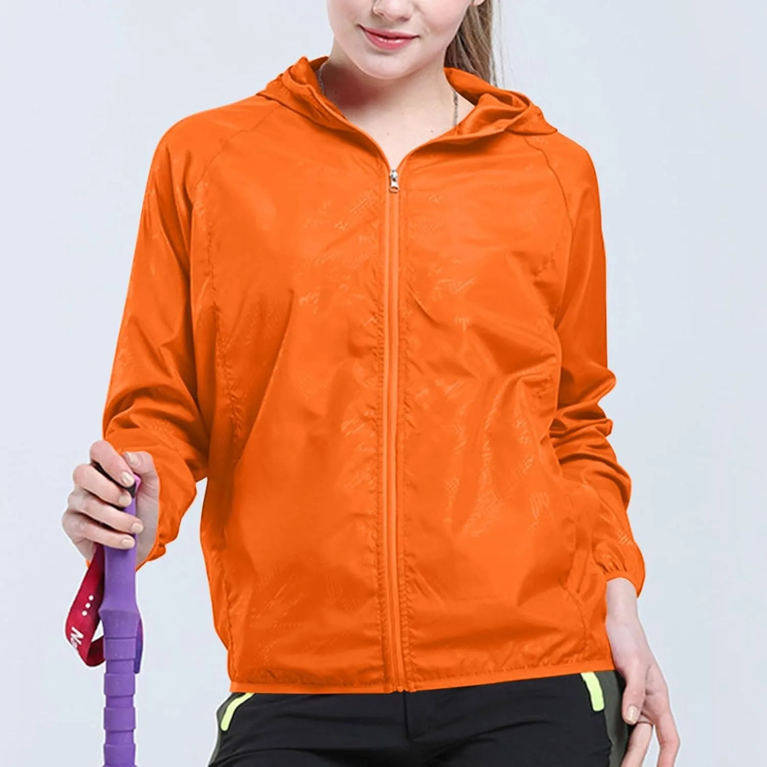 Sun Protection Hoodie SPF Jacket Women & Men Lightweight Full Zip Up Summer UV UPF50  Jackets Family Matching Clothes