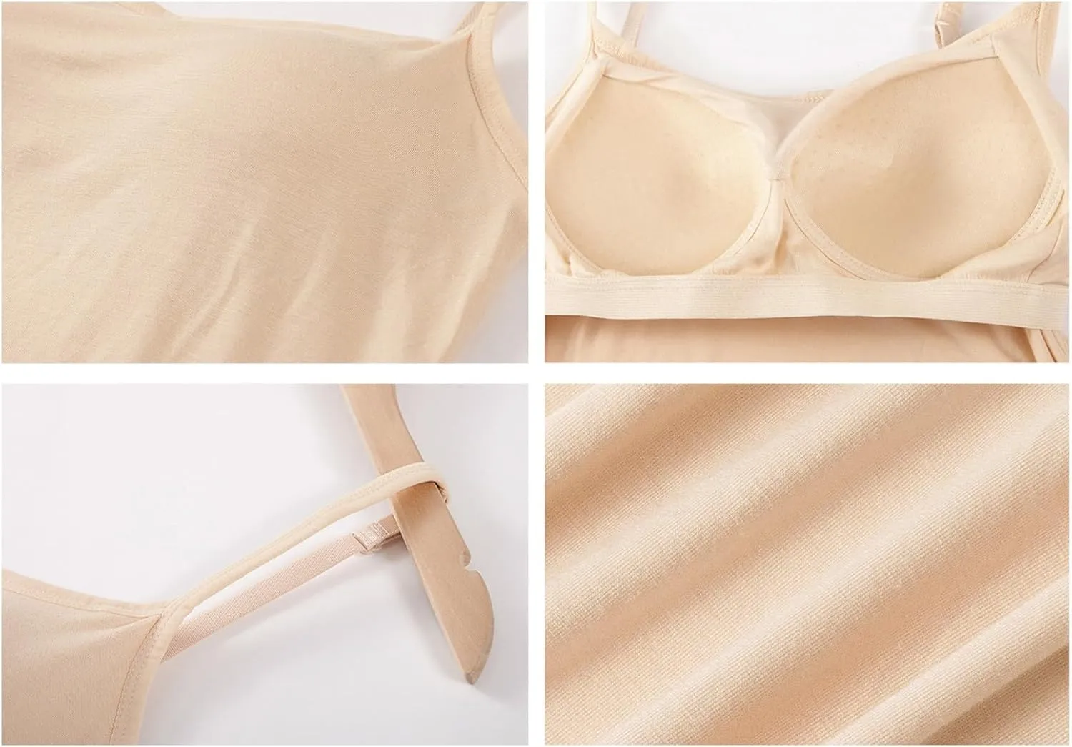 Tank Top with Built in Bra for Women Spaghetti Strap Quick Dry Flowy Hem Yoga Shirts Basic Layer Padded Bra Tank Top