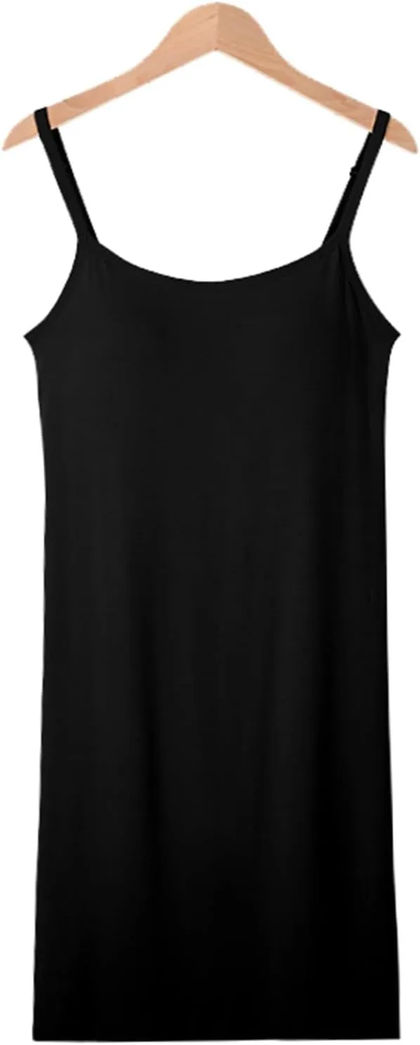 Tank Top with Built in Bra for Women Spaghetti Strap Quick Dry Flowy Hem Yoga Shirts Basic Layer Padded Bra Tank Top