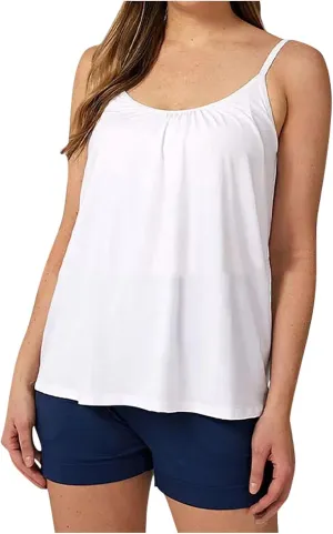 Tank Top with Built in Bra for Women Spaghetti Strap Quick Dry Plus Size Yoga Shirts Basic Layer Padded Bra Tank Top