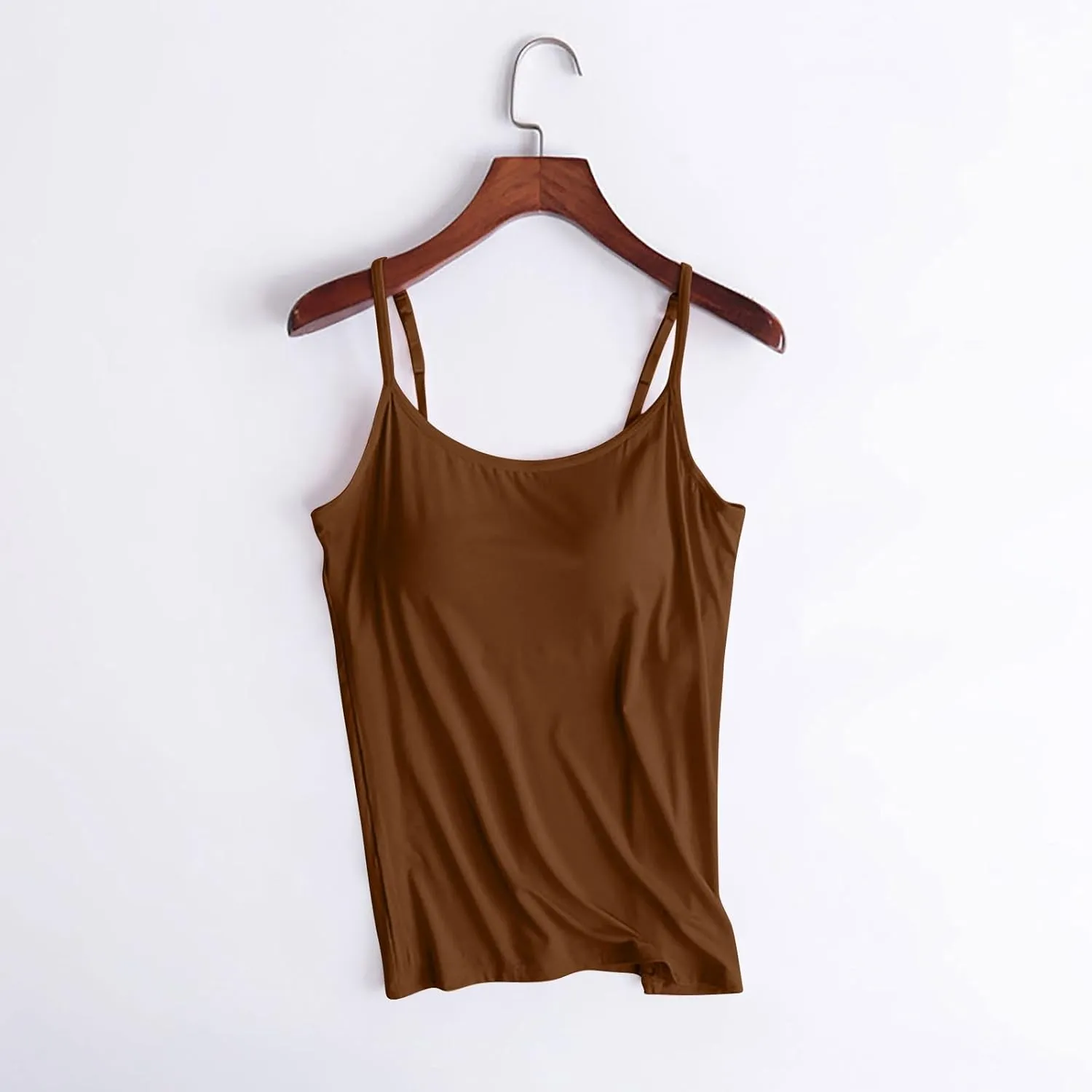 Tank Tops for Women 2024 Summer Built in Bra Spaghetti Strap Crop Vests Modal Quick-Dry Fitness Running Yoga Camisole