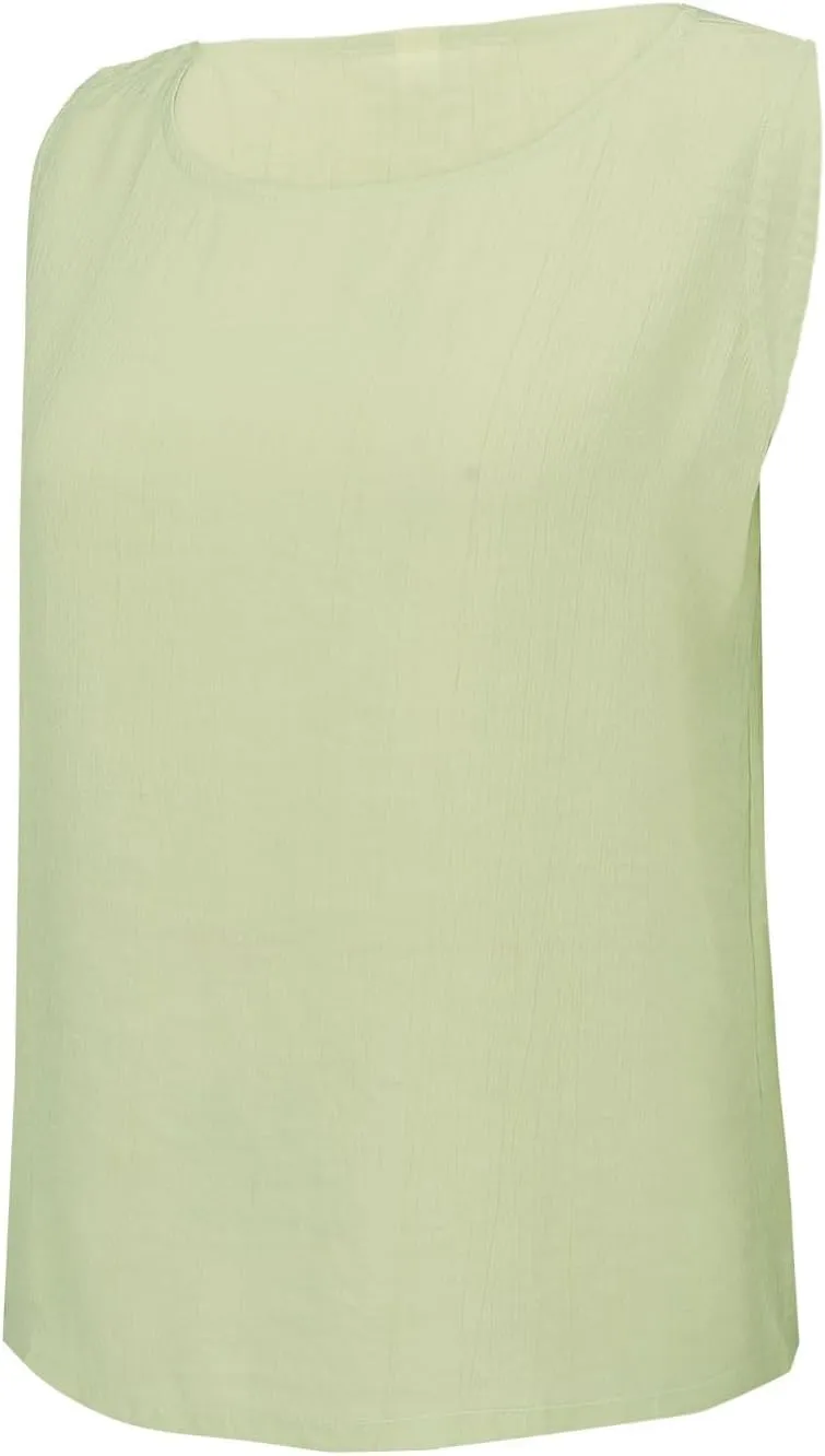 Tank Tops for Women Round Neck Sleeveless Casual T-Shirt Summer Loose Fit Solid Color Yoga Tanks